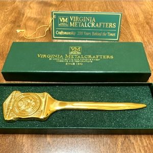 Virginia Metal Crafters Letter Opener Vintage